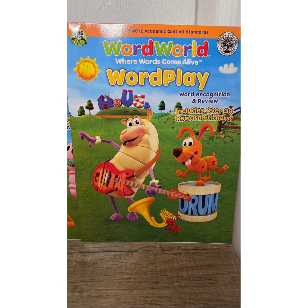 PBS Kids WordWorld Activity Books & Zula Patrol Explore Weather DVD Bundle New